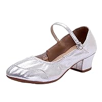 Women's Solid Color Buckle Full Sole Rubber Low Heel Thick Heel Dance Shoes Womens Comfort Sandals with Arch Support