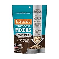 Instinct Raw Boost Mixers Freeze Dried Raw Dog Food Topper, Grain Free Dog Food Topper with Functional Ingredients 12.5 Ounce (Pack of 1)