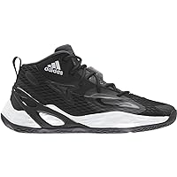 adidas Exhibit A Mid Shoe - Unisex Basketball Core Black/Silver Metallic/Team Dark Grey
