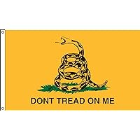 Valley Forge Flag Gadsden Don't Tread On Me Historical Flag - 100% Made in The USA - 3' x 5' ft - Perma-NYL Printed Nylon - Sturdy and Durable - Great for Gardens, Homes, Patios and Cars