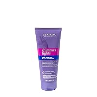 Clairol Professional Shimmer Lights Violet Toning Mask for Neutralizing Brassy Tones with Refreshing Blonde Hair Results