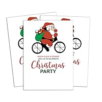 White Christmas Invitation Card 28 Pcs Fill or Write In Blank Invites Printable Party Supplies