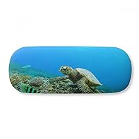 Ocean Sea Turtle Fish Science Nature Picture Glasses Case Eyeglasses Hard Shell Storage Spectacle Box