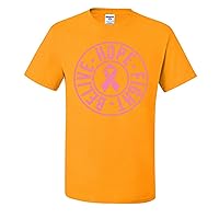 Believe Hope Fight Breast Cancer Awareness Graphic Mens T-Shirts