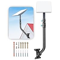 Adjustable Starlink Mounting Kit, 30 in Aspotify Starlink Long Wall Mount, Starlink Roof Mount, for Starlink Internet Kit Satellite, with Starlink Mount Adapter Compatible with V2 Starlink