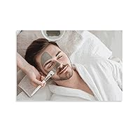 Art Posters Men's Facial Treatment Spa Aesthetic Poster (1) Wall Art Paintings Canvas Wall Decor Home Decor Living Room Decor Aesthetic 08x12inch(20x30cm) Unframe-Style