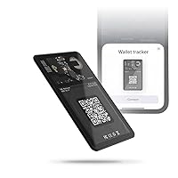 Aircard Wallet Tracker - Bluetooth Wallet Finder Find My Network Compatible with Business Card Feature NFC/QR Code - 0.09in Slim