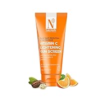 Advanced Organics Vitamin C Lightening Sunscreen SPF50 PA+++ for Sun Protection, Quick Absorb, All Skin Types, 3.5Oz