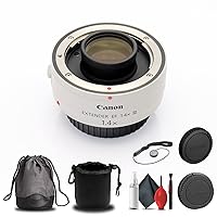 Canon Extender RF 1.4X (4113C002) + Lens Pouch + Cap Keeper + Cleaning Kit + More (Renewed)