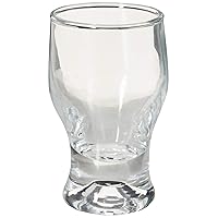 Circleware Tipsy Shot, Set of 6 Heavy Base Glassware Drinking Glass Cups for Whiskey, Vodka, Brandy, Bourbon, and Liquor Beverage Bar Dining Decor Gifts, 2 oz, Clear