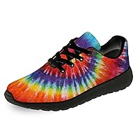 Tie Dye Shoes Womens Mens Running Shoes Tennis Walking Sneakers Athletic Sport Jogging Shoes Gifts for Boy Girl