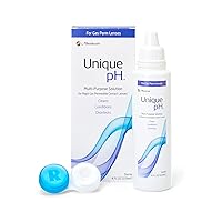 Menicon Unique pH Multi-Purpose Contact Lens Solution With Lens Case (4 Fluid Ounces)