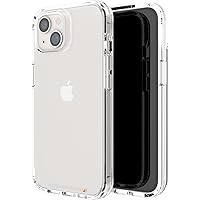 Gear4 ZAGG Crystal Palace Clear Case with Advanced Impact Protection [ Approved by D3O ], Slim, Tough Design for Apple iPhone 13 – Clear (702008195)