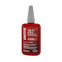 Loctite 262 Threadlocker for Automotive: High-Strength, Oil Tolerant, High-Temp, Anaerobic, Permanent, Works on All Metals, General Purpose | Red, 36 ml Bottle (PN: 37478-492141)