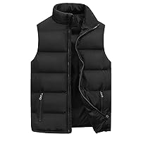 Men Winter Coat Thick Quilted Puffer Jacket Outdoor Ski Jacket Stand Collar Down Jacket Lightweight Packable Puffer Jacket