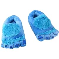 Men's Furry Strange Adventure Slippers Winter Adult Plush Slippers Comfortable Soft Warm Cotton Slippers