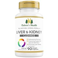 Liver and Kidney Cleanse Supplement – Rehmannia Formula – Naturally Detox and Boost Vitality – 90 Vegetarian Capsules