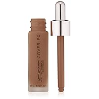 COVER FX Custom Cover Drops, Multi-Use Shade-Adjusting Liquid Foundation and Concealer Makeup, Vegan & Cruelty-Free Lightweight Skin Enhancer, 0.25 Fl Oz, N Deep 5