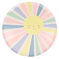 Meri Meri Rainbow Sun Dinner Plates (Pack of 12)