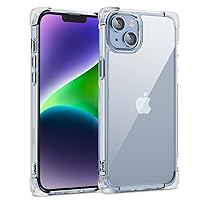Case Compatible for iPhone Xs Max, Crystal & Transparent Shockproof Phone Bumper Cover, Non-Yellowing - Clear