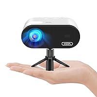 Mini Projector with WiFi and Bluetooth, VISSPL Full HD 1080P Projector, Portable Outdoor Projector with Tripod, Home Theater Movie Phone Projector Compatible with Android/iOS/Windows/TV Stick/HDMI/USB