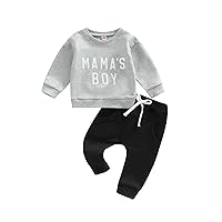 BeQeuewll Baby Boy St Patricks Day Outfit Long Sleeve Lucky Charm Sweatshirt Jogger Pants 2Pcs Set Boys Baby Toddler Outfits