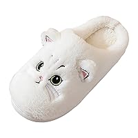 2024 Couple Fall And Winter Cotton Slippers Cat Cartoon Cute Plush Slippers Home Warm Slippers Winter Wom