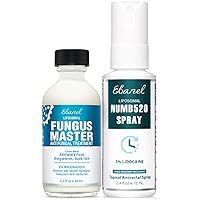 Ebanel Bundle of Foot Fungus Treatment 2 Oz, and Lidocaine Numbing Spray