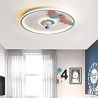 Fan Lights, Ceilifan Childrens Ceilifans with Lights and Remote for Bedrooms Ceilifan Lightifan Light Ceilifan with Lightimodern Ceilifan with Led Light/Blue