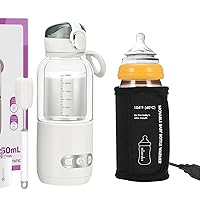 Home Baby Bottle Warmer + Cordless 15000mAh Portable Bottle Warmer