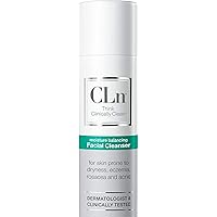 CLn® Facial Cleanser - Hydrating Facial Cleanser with Glycerin, For Skin Prone to Dryness, Eczema, Redness, Irritation & Acne Sensitivity, Fragrance-Free & Paraben-Free, 3.4 fl. oz.