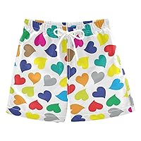 Hearts Boys Swim Trunks Swim Beach Shorts Baby Kids Swimwear Board Shorts Bathing Suit Beach Essentials