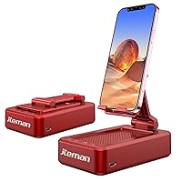 Portable Wireless Bluetooth Speakers with Phone Stand,Gifts for Women and Men,Birthday Christmas for Women Men,Kitchen Gadgets for Men,Compatible for iPhone/Samsung/Mini iPad - Red