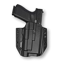Holster for Glock 19/17 with Streamlight TLR-1 - OWB Holster for Concealed Carry/Custom fit to Your Gun - Bravo Concealment, Black