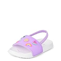 The Children's Place Baby-Girl's Toddler Everyday Slide Sandals with Backstrap