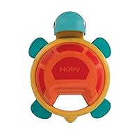 Nuby Turtle Tambourine Bath Toy and Musical Instrument - BPA-Free Baby Bath Toy - 12+ Months