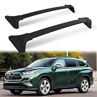 Cross Bars Roof Racks fit for 2020 2021 2022 2023 2024 Toyota Highlander L & LE & Hybrid LE & Hybrid LE Nightshade Luggage Crossbars Cargo Carrier Carrying (Without Rails)