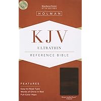 KJV Ultrathin Reference Bible, Brown LeatherTouch Indexed KJV Ultrathin Reference Bible, Brown LeatherTouch Indexed Imitation Leather