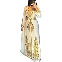 Moroccan White Dubai Kaftans Abaya Dress Very Fancy Long Modern Farasha Gown Islamic Dress by ZARI Works