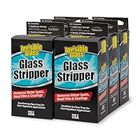 91411-6PK 3.38-Ounce Glass Stripper Water Spot Remover Kit Eliminates Coatings, Water Spots, Waxes, Oils and More to Polish and Restore Automotive Glass