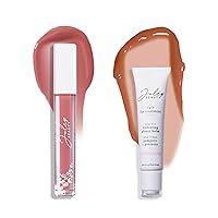 Julep Repair & Gloss 2pc So Plush Hydrating Lip Gloss - Vibes 24/7 Lip Treatment - Hydrating Lip Balm and Lip Sleeping Mask Sheer Joy