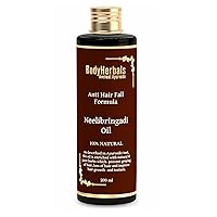 Neelibringadi Hair Oil, 100% Natural Anti Hair Fall Formula to Prevent Greying & Loss Of Hair, Ancient Ayurveda, Made in India, Hair Care & Styling (200 ml)