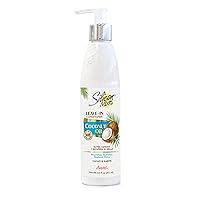 SILICON MIX COCONUT OIL NOURISHING LEAVE-IN CONDITIONER MOUSTURIZING | WITH COCOA AND SHEA BUTTER GREAT FOR DRY DAMAGED HAIR | 8.5 oz