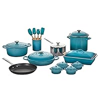 Le Creuset Caribbean 20 Piece Mixed Material Cookware Set