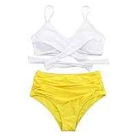 Bandage Swimsuits for Women Bikini Bandage Two-Piece Beachwear Set Swimwears Tankinis Set
