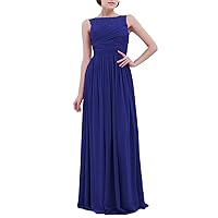 TiaoBug Women's Floral Lace Chiffon Bridesmaid Gown Long Cocktail Prom Dress