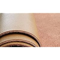 Reed Leather Hides - Cow Skins Natural Cow Leather Piece 12 X 24 Inches 2 Square Feet Approximately 0.8-1.2 MM Thickness, or 2.5 Oz
