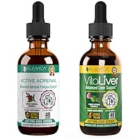 Rejuvica Health Active Adrenal + VitaLiver - Support Stress + Liver - Liquid Delivery for Better Absorption - Rhodiola, Milk Thistle, Holy Basil, Artichoke,