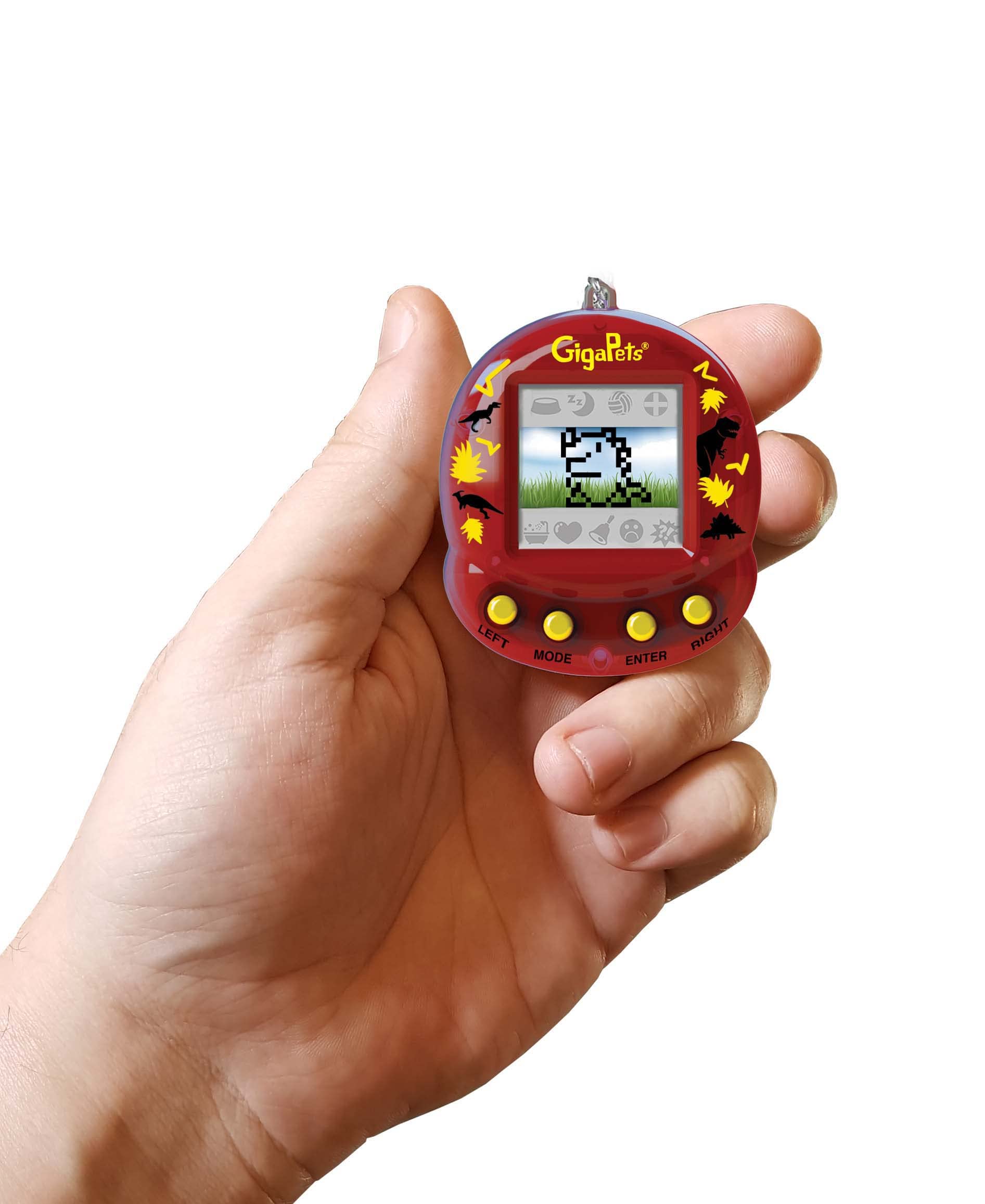 Giga Pets T-Rex Dinosaur Virtual Animal Pet Toy, Upgraded Collector’s Edition, Glossy New Red Housing Shell, for Kids of… All Ages! Nostalgic 90s Toy, 3D Pet Live in Motion