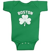 Threadrock Baby Boys' Boston Shamrock Irish Pride Infant Bodysuit